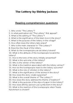 the lottery by shirley jackson questions|The Lottery Questions and Answers .